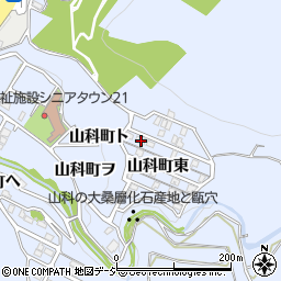 石川県金沢市山科町東43周辺の地図