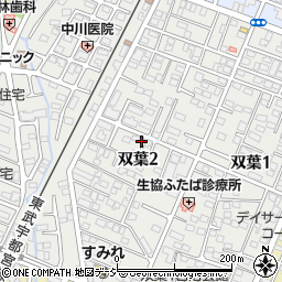 栃木県宇都宮市双葉周辺の地図