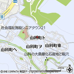 石川県金沢市山科町ト周辺の地図