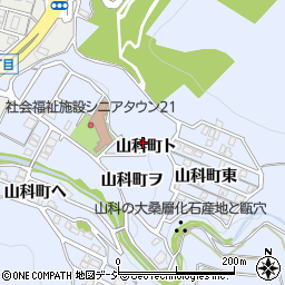 石川県金沢市山科町（ト）周辺の地図