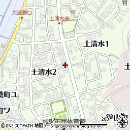 石川県金沢市土清水2丁目305周辺の地図