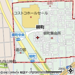 柳町1号緑地周辺の地図