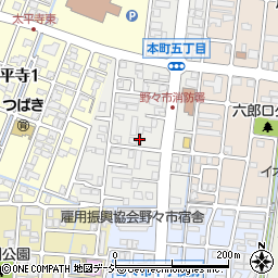 学研教室　金沢事務局周辺の地図