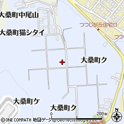 石川県金沢市大桑町（中平）周辺の地図