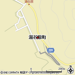 石川県金沢市湯谷原町周辺の地図