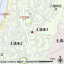 石川県金沢市土清水1丁目206周辺の地図