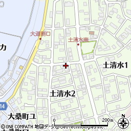 石川県金沢市土清水2丁目216周辺の地図