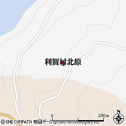 富山県南砺市利賀村北原周辺の地図