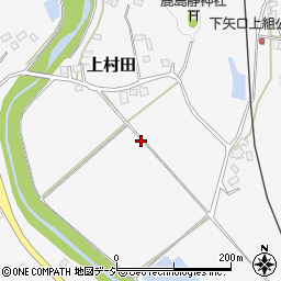 茨城県常陸大宮市上村田周辺の地図