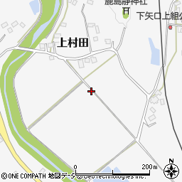 茨城県常陸大宮市上村田周辺の地図