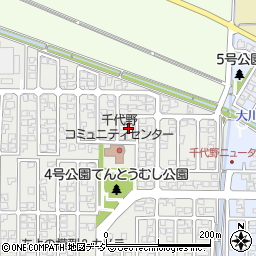 石川県白山市千代野西8丁目9周辺の地図