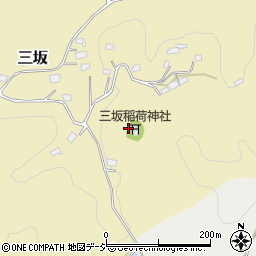 栃木県芳賀郡茂木町三坂周辺の地図