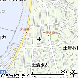 石川県金沢市土清水2丁目74周辺の地図