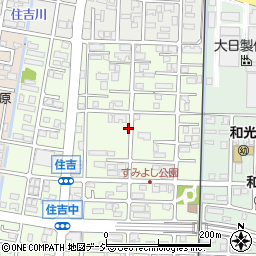 石川県野々市市住吉町周辺の地図