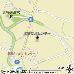 北野地域づくり協議会　北野交流センター周辺の地図