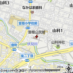 富樫公民館周辺の地図