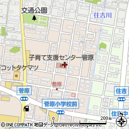 野々市市立　子育て支援センター菅原周辺の地図