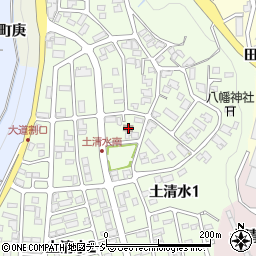 石川県金沢市土清水1丁目305周辺の地図