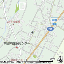 群馬県渋川市中郷周辺の地図