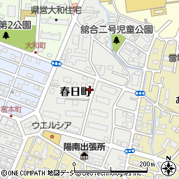 栃木県宇都宮市春日町周辺の地図