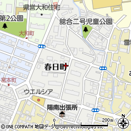 栃木県宇都宮市春日町周辺の地図