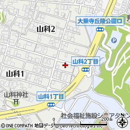 石川県金沢市山科1丁目25-4周辺の地図