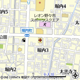キングファミリー金沢野々市店周辺の地図
