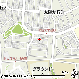 石川県金沢市太陽が丘3丁目164周辺の地図