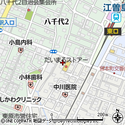 足利銀行江曽島支店周辺の地図