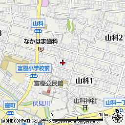 石川県金沢市山科周辺の地図