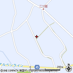 長野県大町市平二ツ屋2255周辺の地図