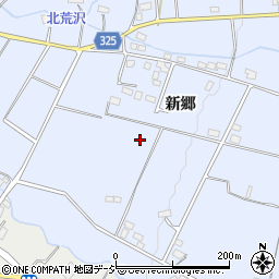 長野県大町市平新郷周辺の地図