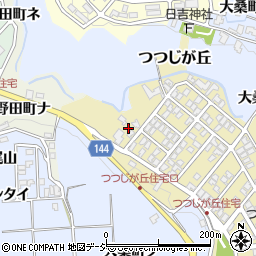 石川県金沢市つつじが丘374周辺の地図