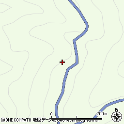 有峰林道周辺の地図