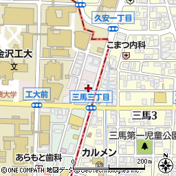 石川県野々市市高橋町24-2周辺の地図