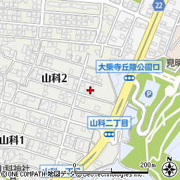 石川県金沢市山科2丁目15周辺の地図