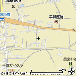 栃木県宇都宮市氷室町周辺の地図