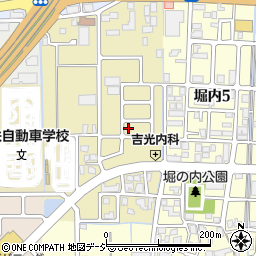石川県野々市市田尻町周辺の地図