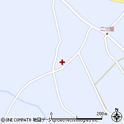 長野県大町市平二ツ屋2525周辺の地図