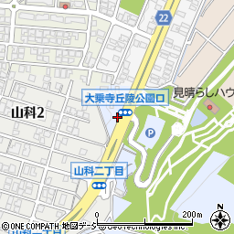 石川県金沢市山科町チ周辺の地図