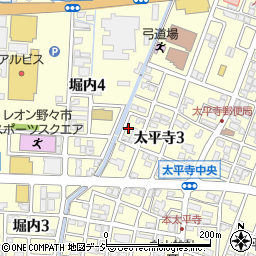 太平寺1号緑地周辺の地図