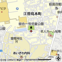 栃木県宇都宮市江曽島本町周辺の地図
