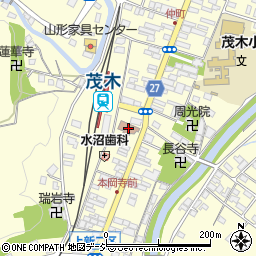 茂木郵便局周辺の地図