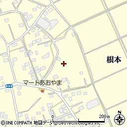 茨城県常陸大宮市根本周辺の地図