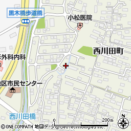 栃木県宇都宮市西川田町968周辺の地図
