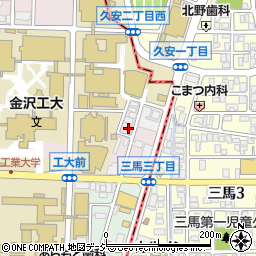 株式会社絹川商事　金沢工大前店周辺の地図