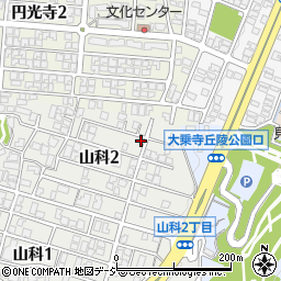 石川県金沢市山科2丁目9-12周辺の地図