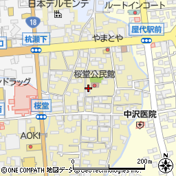 長野県千曲市桜堂410周辺の地図