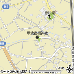 甲波宿禰神社周辺の地図
