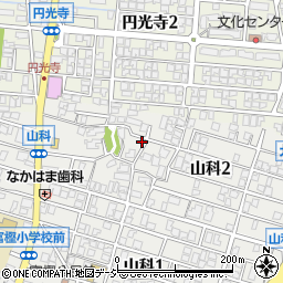 石川県金沢市山科2丁目2-19周辺の地図